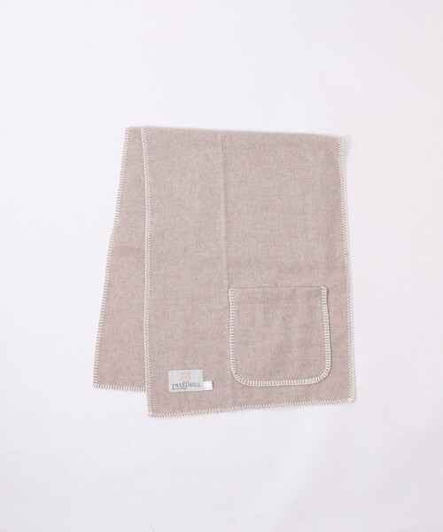 TWEED MILL(ツイードミル)の「【TWEEDMILL/ツィードミル】 ポケットショール(ストール/ショール・レディース・チャコールグレー/ベージュ・FREE)」の12枚目の写真