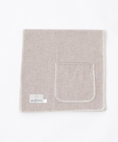 TWEED MILL(ツイードミル)の「【TWEEDMILL/ツィードミル】 ポケットショール(ストール/ショール・レディース・チャコールグレー/ベージュ・FREE)」の11枚目の写真