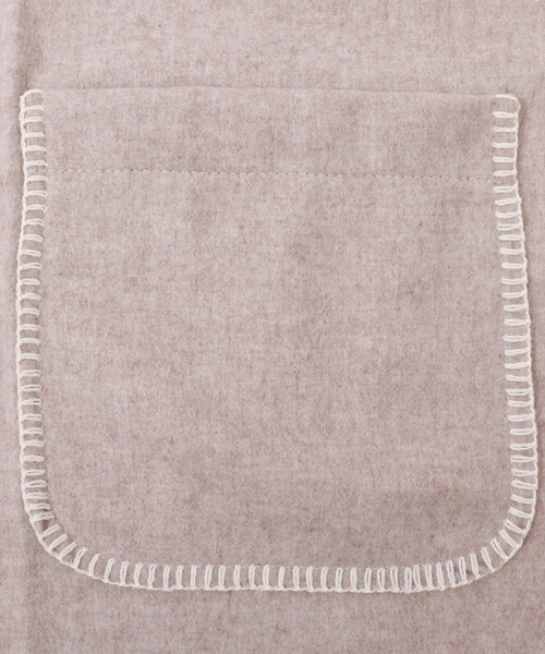 TWEED MILL(ツイードミル)の「【TWEEDMILL/ツィードミル】 ポケットショール(ストール/ショール・レディース・チャコールグレー/ベージュ・FREE)」の9枚目の写真