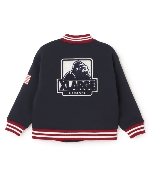 XLARGE KIDS（エクストララージキッズ）の「サガラOGダンボールニットスタジャン（スタジャン・キッズ・ブラック/ブルー・110cm/130cm/90cm/140cm/100cm/120cm）」の3枚目の写真