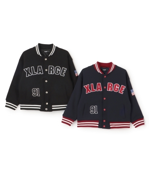 XLARGE KIDS（エクストララージキッズ）の「サガラOGダンボールニットスタジャン（スタジャン・キッズ・ブラック/ブルー・110cm/130cm/90cm/140cm/100cm/120cm）」の9枚目の写真