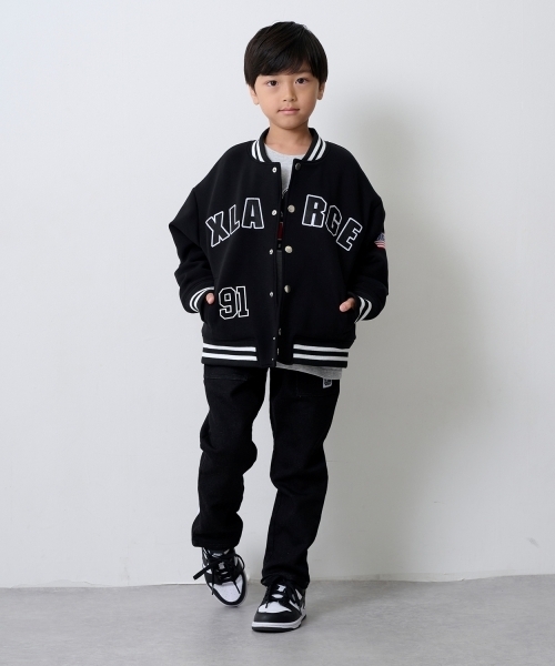 XLARGE KIDS（エクストララージキッズ）の「サガラOGダンボールニットスタジャン（スタジャン・キッズ・ブラック/ブルー・110cm/130cm/90cm/140cm/100cm/120cm）」の13枚目の写真