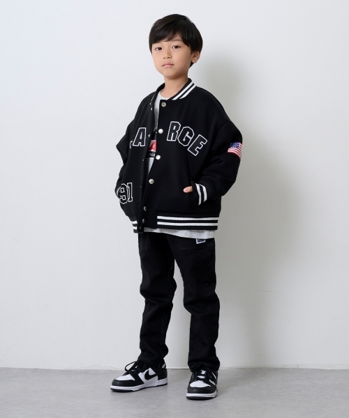XLARGE KIDS（エクストララージキッズ）の「サガラOGダンボールニットスタジャン（スタジャン・キッズ・ブラック/ブルー・110cm/130cm/90cm/140cm/100cm/120cm）」の14枚目の写真