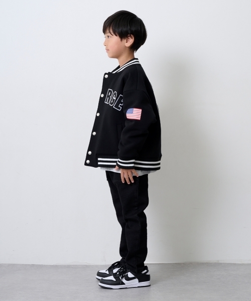 XLARGE KIDS（エクストララージキッズ）の「サガラOGダンボールニットスタジャン（スタジャン・キッズ・ブラック/ブルー・110cm/130cm/90cm/140cm/100cm/120cm）」の15枚目の写真