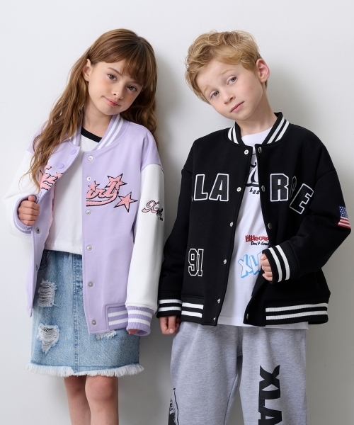 XLARGE KIDS（エクストララージキッズ）の「サガラOGダンボールニットスタジャン（スタジャン・キッズ・ブラック/ブルー・110cm/130cm/90cm/140cm/100cm/120cm）」の16枚目の写真