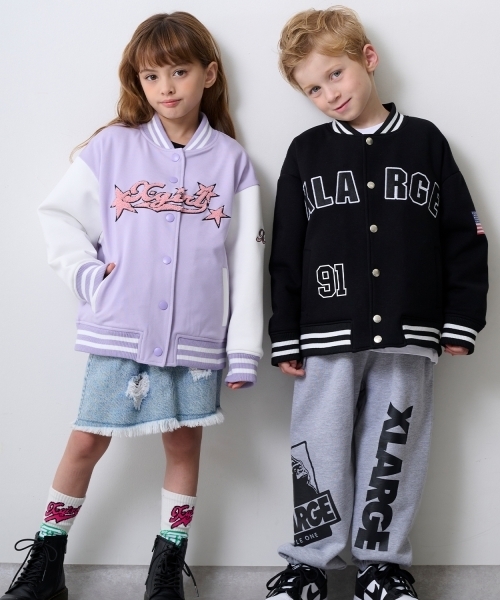 XLARGE KIDS（エクストララージキッズ）の「サガラOGダンボールニットスタジャン（スタジャン・キッズ・ブラック/ブルー・110cm/130cm/90cm/140cm/100cm/120cm）」の17枚目の写真