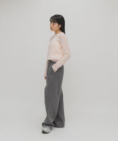 KBF（ケイビーエフ）の「バイカラーキャミレイヤードニット（ニット/セーター・レディース・ホワイト/グレー/ピンク・ONE）」の20枚目の写真