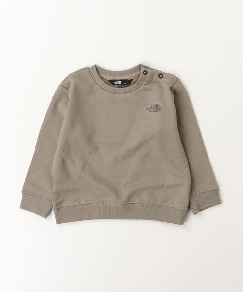 THE NORTH FACE（ザノースフェイス）の「ザ ノース フェイス THE NORTH FACE B Sweat Logo Crewスウェットロゴクルー（スウェット・キッズ・キャメル/ブルー・90cm/80ｃｍ）」の2枚目の写真