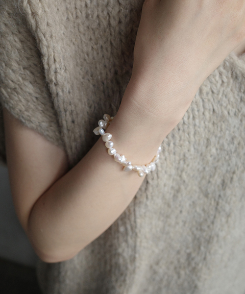 SLOBE IENA（スローブイエナ）の「AGAPEE パールブレスレット ESTEE BRACELET（ブレスレット・レディース・ゴールド・FREE）」の9枚目の写真