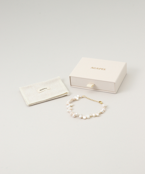 SLOBE IENA（スローブイエナ）の「AGAPEE パールブレスレット ESTEE BRACELET（ブレスレット・レディース・ゴールド・FREE）」の8枚目の写真