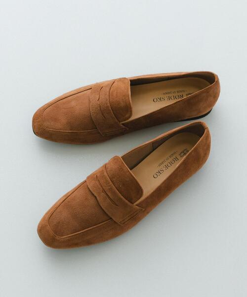 RODE SKO(ロデスコ)の「『WEB限定/一部店舗限定』『リアルレザー』レザーローファー(その他シューズ・レディース・ブラック/キャメル・38/36/37)」の1枚目の写真