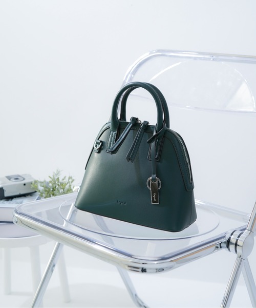 Ungrid(アングリッド)の「【Ungrid/アングリッド】 シンプルスムース ボストンバッグ(ボストンバッグ・レディース・グレー/ブラック/ダークグリーン/ベージュ/キャメル/アイボリー・FREE)」の5枚目の写真