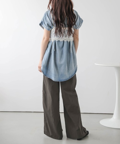 La-gemme(ラジェム)の「サイドレースライントラックパンツ(その他パンツ・レディース・ダークブラウン/ベージュ/ブラック・L/M)」の22枚目の写真
