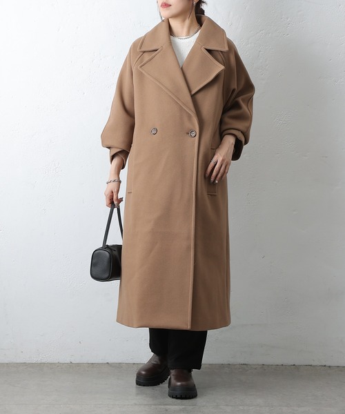 COLONY 2139（コロニートゥーワンスリーナイン）の「テックウールラグランスリーブロングコート（チェスターコート・レディース・ブラック/ベージュ/グレー・SMALL/MEDIUM）」の20枚目の写真