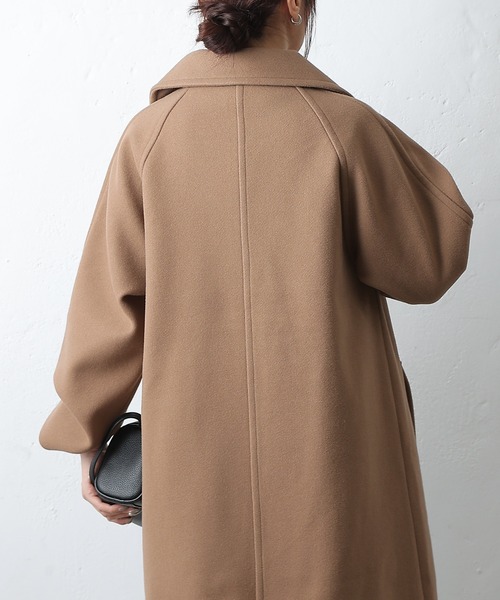 COLONY 2139（コロニートゥーワンスリーナイン）の「テックウールラグランスリーブロングコート（チェスターコート・レディース・ブラック/ベージュ/グレー・SMALL/MEDIUM）」の19枚目の写真