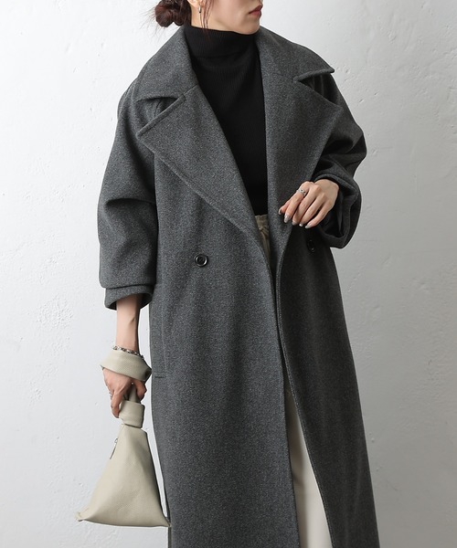 COLONY 2139（コロニートゥーワンスリーナイン）の「テックウールラグランスリーブロングコート（チェスターコート・レディース・ブラック/ベージュ/グレー・SMALL/MEDIUM）」の11枚目の写真