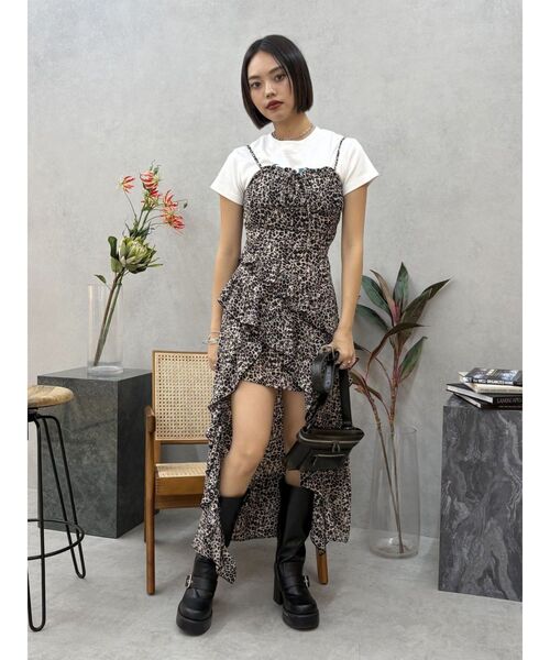 EVRIS（エヴリス）の「ギャザーアシンメトリーロングワンピース（ワンピース・レディース・ブラック/その他1・SMALL/MEDIUM）」の14枚目の写真