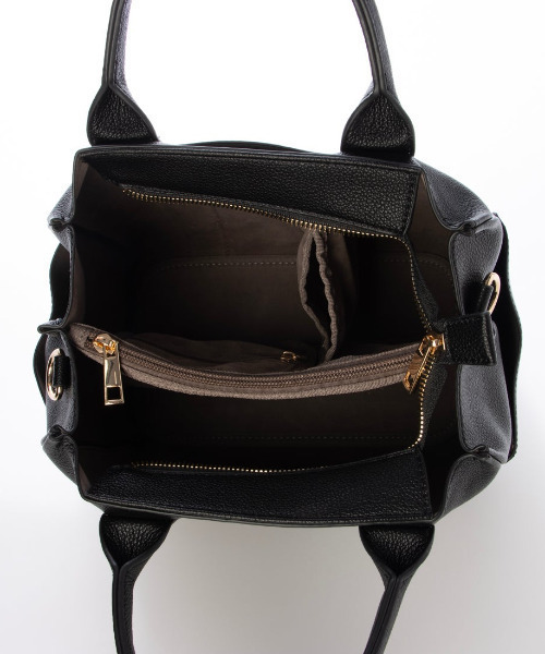 cache cache(カシュ カシュ)の「カシュカシュ cachecache / 6ポケットパーテーション2wayトート(トートバッグ・レディース・ブラック/ベージュ系その他/グレー系その他・FREE)」の19枚目の写真