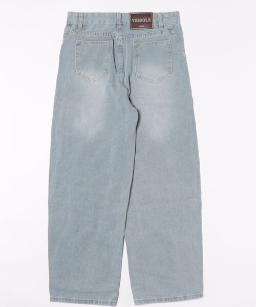 urge:(アージコロン )の「【URGE:】ハイウエスト バギーパンツ(デニムパンツ・レディース・ブルー・X-LARGE/LARGE/MEDIUM/SMALL)」の2枚目の写真