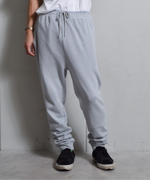 DOUBLE STEAL(ダブルスティール)の「ピグメント裏毛スウェットパンツ(スウェットパンツ・メンズ・オフホワイト/スミクロ/グレー・MEDIUM/LARGE/SMALL)」の1枚目の写真