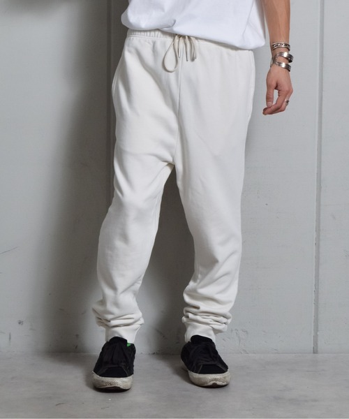 DOUBLE STEAL(ダブルスティール)の「ピグメント裏毛スウェットパンツ(スウェットパンツ・メンズ・オフホワイト/スミクロ/グレー・MEDIUM/LARGE/SMALL)」の2枚目の写真