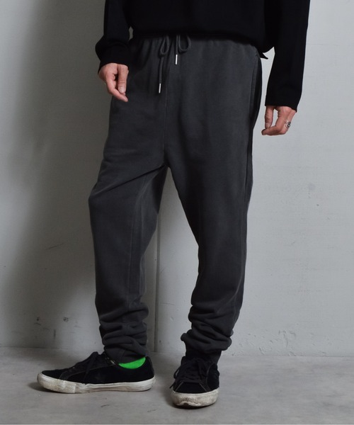 DOUBLE STEAL(ダブルスティール)の「ピグメント裏毛スウェットパンツ(スウェットパンツ・メンズ・オフホワイト/スミクロ/グレー・MEDIUM/LARGE/SMALL)」の3枚目の写真