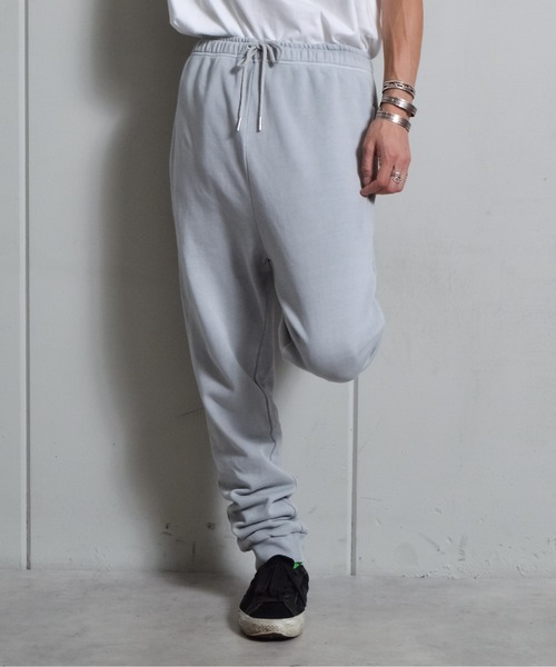 DOUBLE STEAL(ダブルスティール)の「ピグメント裏毛スウェットパンツ(スウェットパンツ・メンズ・オフホワイト/スミクロ/グレー・MEDIUM/LARGE/SMALL)」の16枚目の写真