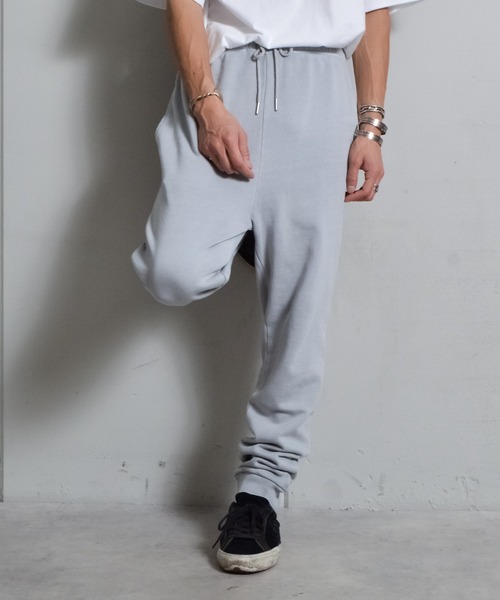 DOUBLE STEAL(ダブルスティール)の「ピグメント裏毛スウェットパンツ(スウェットパンツ・メンズ・オフホワイト/スミクロ/グレー・MEDIUM/LARGE/SMALL)」の15枚目の写真