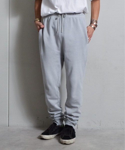 DOUBLE STEAL(ダブルスティール)の「ピグメント裏毛スウェットパンツ(スウェットパンツ・メンズ・オフホワイト/スミクロ/グレー・MEDIUM/LARGE/SMALL)」の14枚目の写真
