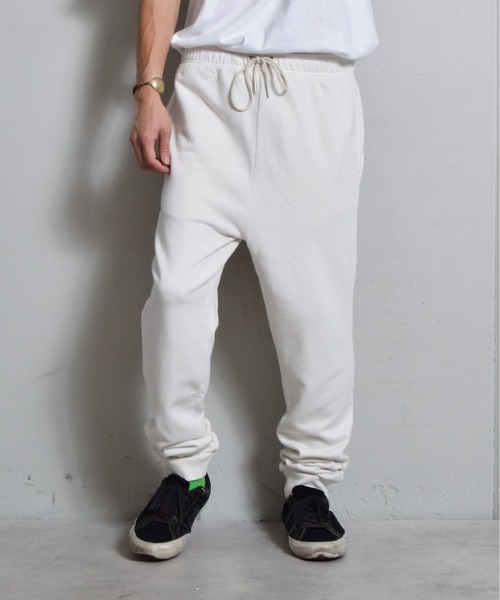 DOUBLE STEAL(ダブルスティール)の「ピグメント裏毛スウェットパンツ(スウェットパンツ・メンズ・オフホワイト/スミクロ/グレー・MEDIUM/LARGE/SMALL)」の13枚目の写真