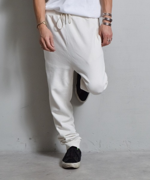 DOUBLE STEAL(ダブルスティール)の「ピグメント裏毛スウェットパンツ(スウェットパンツ・メンズ・オフホワイト/スミクロ/グレー・MEDIUM/LARGE/SMALL)」の12枚目の写真