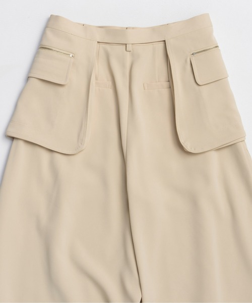 MAISON SPECIAL(メゾンスペシャル)の「Pocket Belt Double Cross Pants / ポケットベルトダブルクロスパンツ(その他パンツ・レディース・ブラック/モカ/イエロー・38/36)」の16枚目の写真