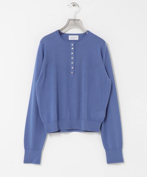 URBAN RESEARCH(アーバンリサーチ)の「new basic Lisse Cashmere henry knit(ニット/セーター・レディース・ベージュ系その他/チャコールグレー/ブルー系その他・FREE)」の3枚目の写真