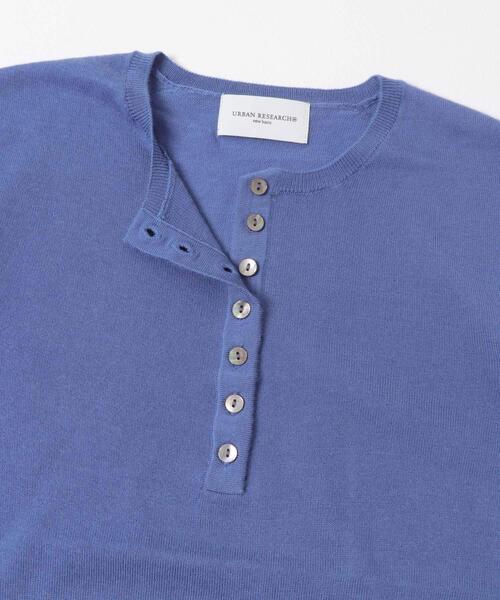URBAN RESEARCH(アーバンリサーチ)の「new basic Lisse Cashmere henry knit(ニット/セーター・レディース・ベージュ系その他/チャコールグレー/ブルー系その他・FREE)」の7枚目の写真