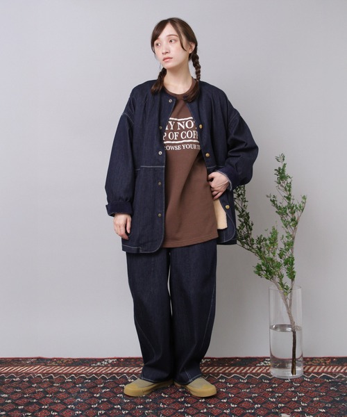 URCH RNA(アーチ アールエヌエー)の「M2553 ”コーヒーどうですか”プリントビッグプルオーバー(Tシャツ/カットソー・レディース・シルバー系その他/チョコ/チャコール・FREE)」の22枚目の写真