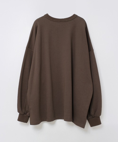 URCH RNA(アーチ アールエヌエー)の「M2553 ”コーヒーどうですか”プリントビッグプルオーバー(Tシャツ/カットソー・レディース・シルバー系その他/チョコ/チャコール・FREE)」の8枚目の写真