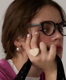 BONLECILL Marche（ボンルシールマルシェ）の「【BONLECILL Marche】ハートボリュームアクリルリング（リング）」