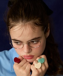 BONLECILL Marche（ボンルシールマルシェ）の「【BONLECILL Marche】ハートボリュームアクリルリング（リング）」