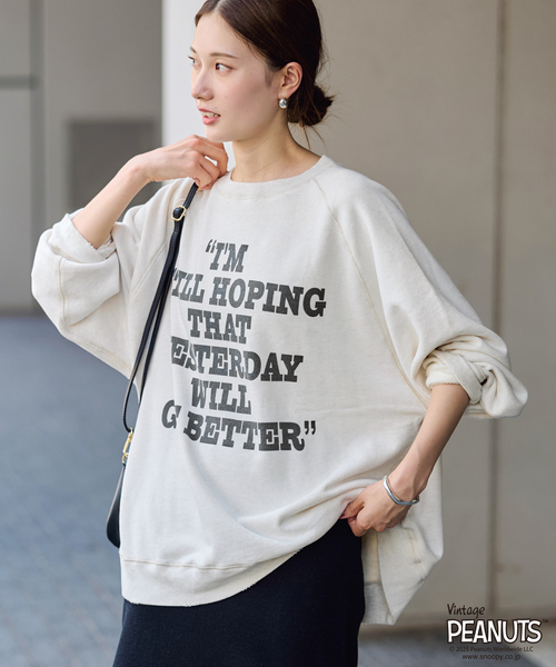 MEAN MACHINE AGE別注PEANUTS VTG CREW スウェット CHARLIE