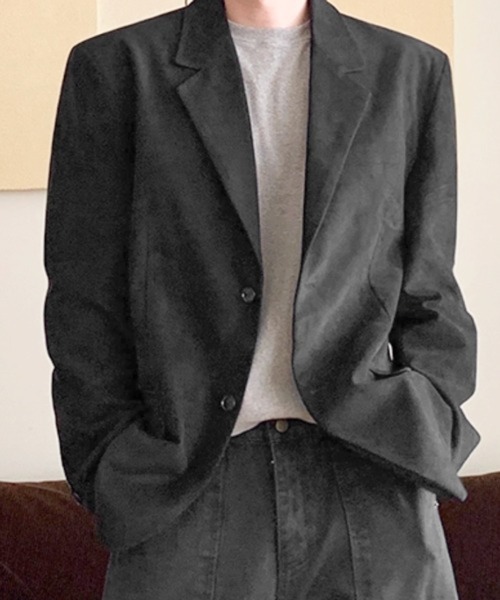 NOWLE(ノウル)の「【NOWLE】ルーズシルエット スエード テーラード ジャケット(テーラードジャケット・メンズ・ブラウン/ブラック・LARGE/X-LARGE/MEDIUM)」の19枚目の写真