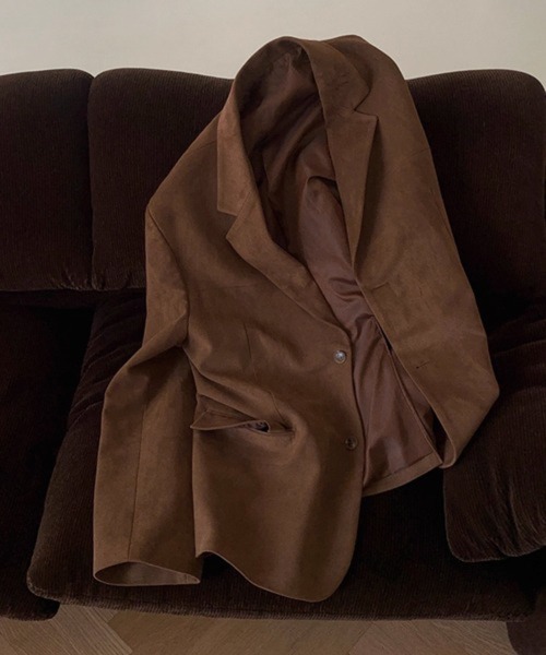 NOWLE(ノウル)の「【NOWLE】ルーズシルエット スエード テーラード ジャケット(テーラードジャケット・メンズ・ブラウン/ブラック・LARGE/X-LARGE/MEDIUM)」の8枚目の写真