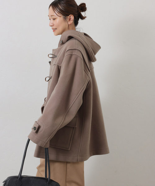 MONTGOMERY(モンゴメリー)の「《追加》別注【MONTGOMERY/モンゴメリー】Alton for JS(ダッフルコート・レディース・ベージュ/ネイビー/ブルー・MEDIUM/LARGE)」の2枚目の写真