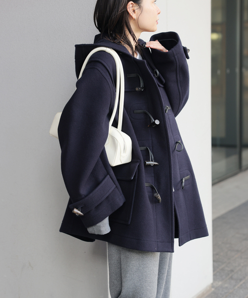MONTGOMERY(モンゴメリー)の「《追加》別注【MONTGOMERY/モンゴメリー】Alton for JS(ダッフルコート・レディース・ベージュ/ネイビー/ブルー・MEDIUM/LARGE)」の16枚目の写真