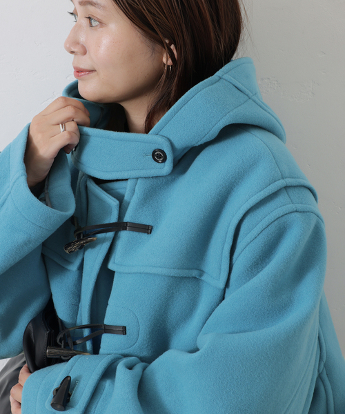 MONTGOMERY(モンゴメリー)の「《追加》別注【MONTGOMERY/モンゴメリー】Alton for JS(ダッフルコート・レディース・ベージュ/ネイビー/ブルー・MEDIUM/LARGE)」の22枚目の写真