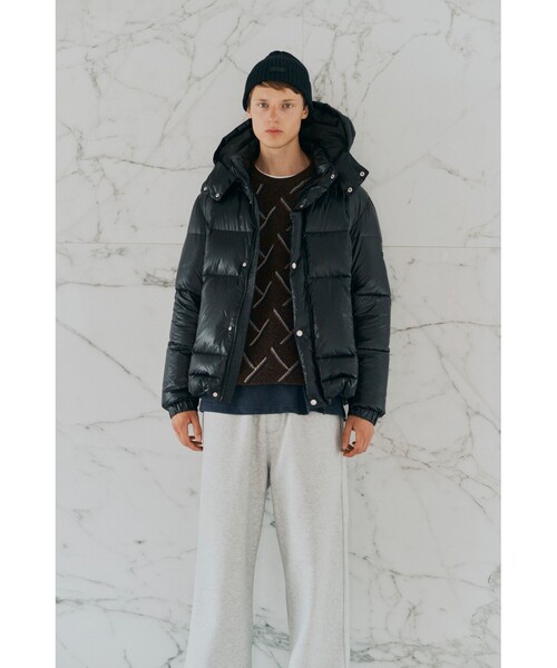 BEAMS HEART(ビームスハート)の「シャイニー フード ダウン ジャケット(ダウンジャケット/コート・メンズ・ブラック/ネイビー・S/M/L/XL)」の4枚目の写真