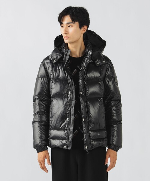 BEAMS HEART(ビームスハート)の「シャイニー フード ダウン ジャケット(ダウンジャケット/コート・メンズ・ブラック/ネイビー・S/M/L/XL)」の7枚目の写真