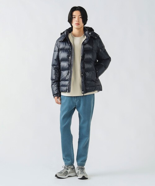 BEAMS HEART(ビームスハート)の「シャイニー フード ダウン ジャケット(ダウンジャケット/コート・メンズ・ブラック/ネイビー・S/M/L/XL)」の8枚目の写真