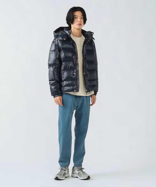 BEAMS HEART(ビームスハート)の「シャイニー フード ダウン ジャケット(ダウンジャケット/コート・メンズ・ブラック/ネイビー・S/M/L/XL)」の9枚目の写真