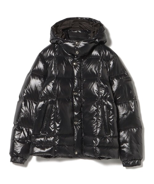 BEAMS HEART（ビームスハート）の「【650フィルパワー＆ホワイトダックダウン】シャイニー フード ダウン ジャケット/Shiny Hooded Down Jacket（フード着脱可能・レギュラーフィット）（ダウンジャケット/コート・メンズ・ブラック/ネイビー・S/M/L/XL）」の16枚目の写真