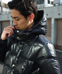 シャイニー フード ダウン ジャケット